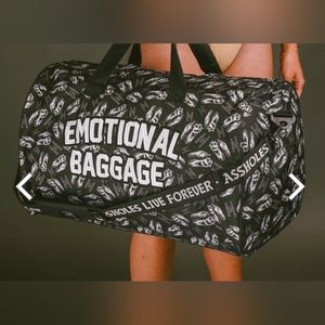 Assholes live forever duffle bag - Emotional Baggage Dino Skull
